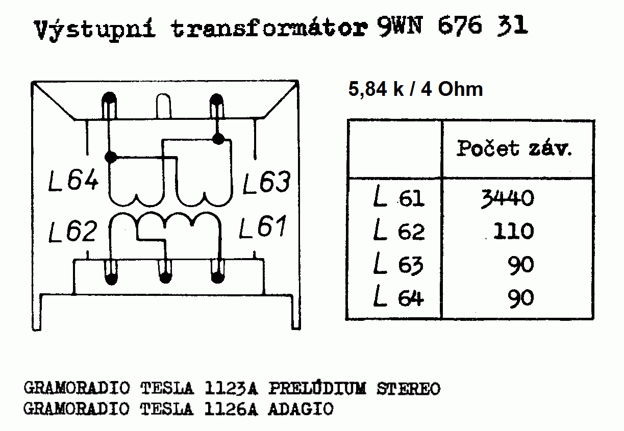 Navíjací predpis transformátora 9WN67631 (kliknutím sa zobrazí v plnom rozlíšení)