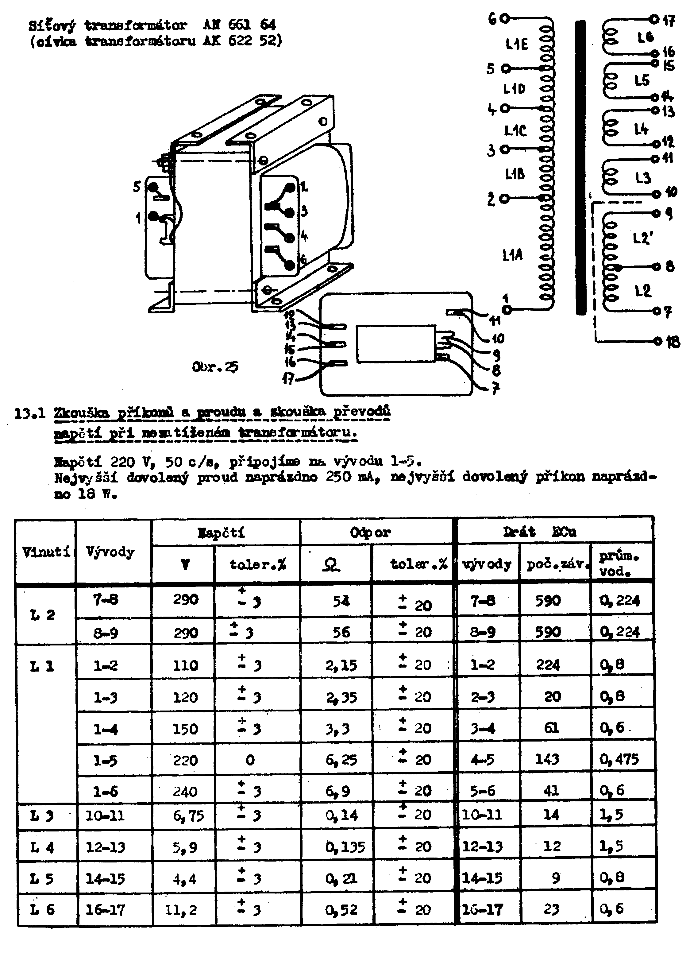 Navíjací predpis transformátora an66164 (kliknutím sa zobrazí v plnom rozlíšení)