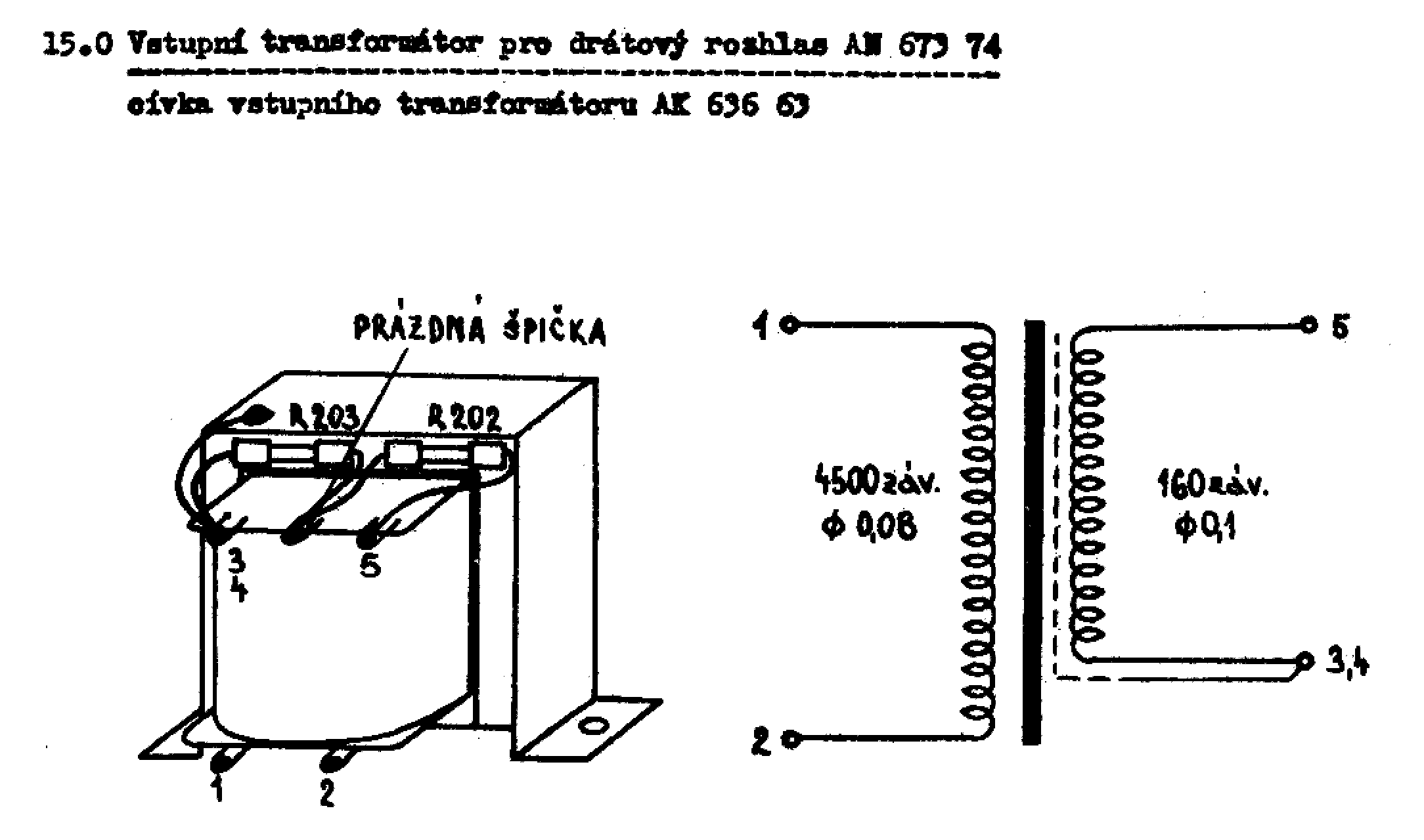 Navíjací predpis transformátora AN67374 (kliknutím sa zobrazí v plnom rozlíšení)