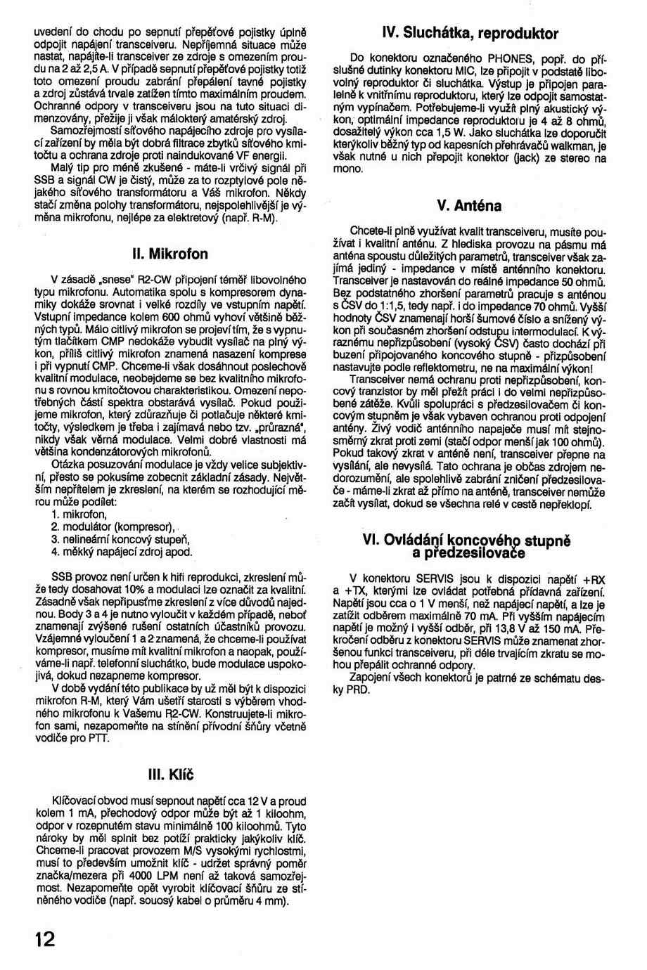 Návod na obsluhu a údržbu transceivera R2-CW (celá dokumentácia na stiahnutie aj ako PDF súbor)